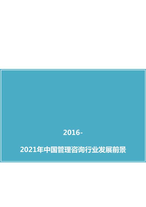 中国管理咨询行业发展前景及投资风险预测分析报告2016版